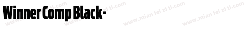 Winner Comp Black字体转换